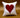House of Cards - Heart - Cushion - 1 Pc